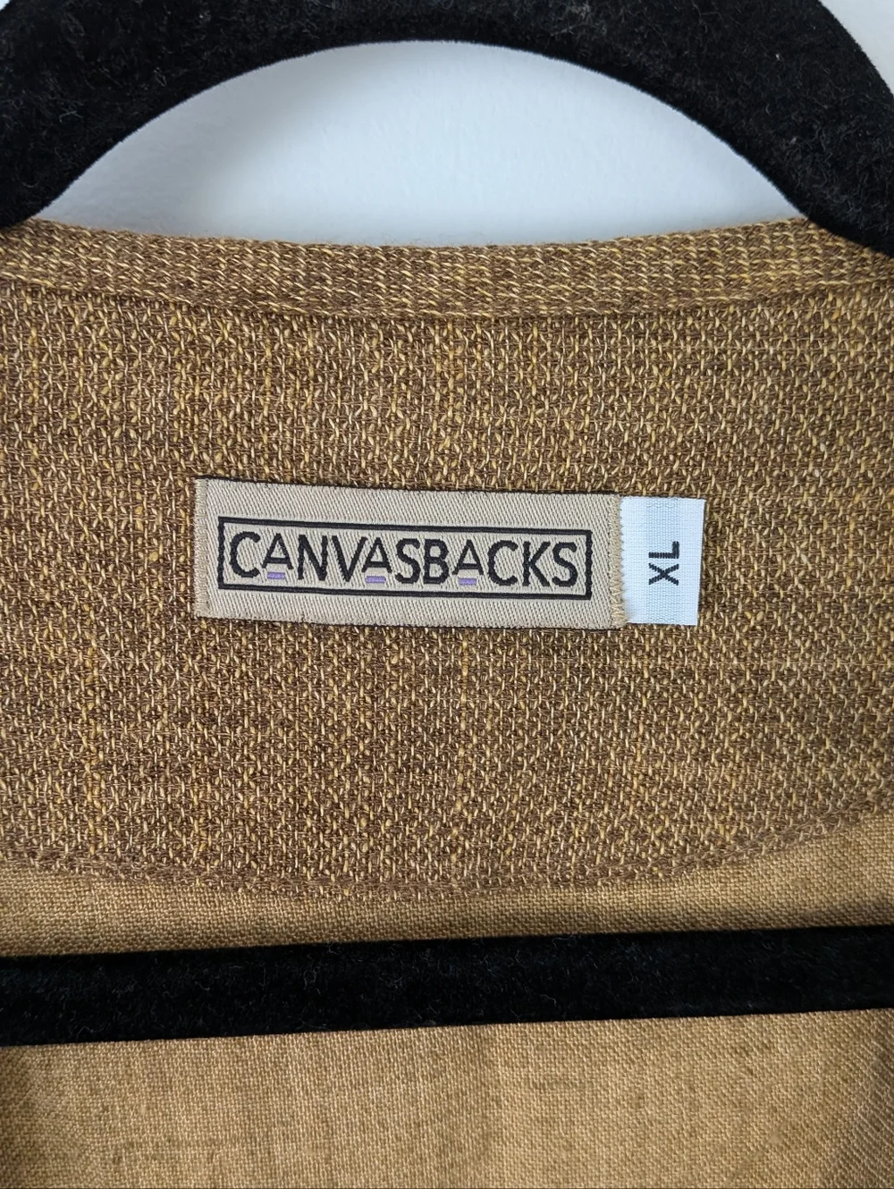 Vintage Canvasbacks Patchwork Jacket Size XL Lagenlook Art To Wear Boho - Picture 6 of 8